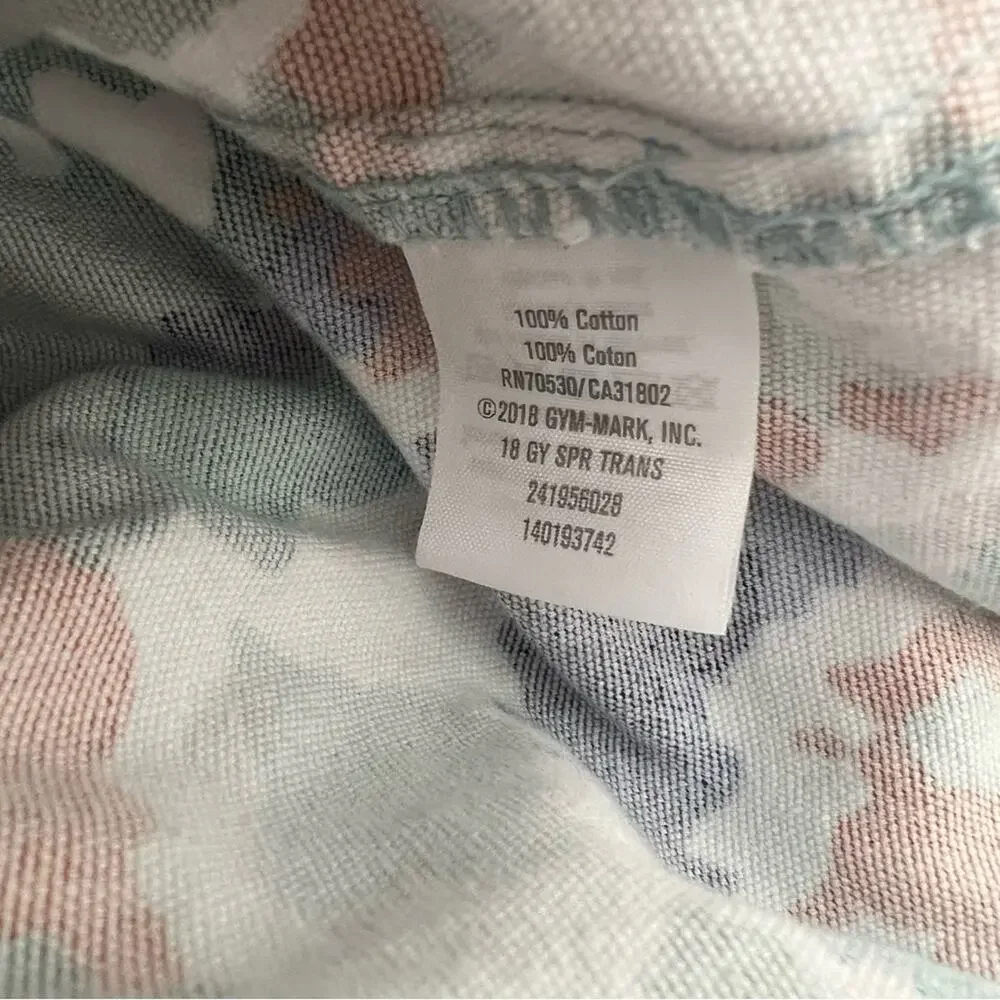 Gymboree Camo Print Hooded Denim Jacket white blue green brown